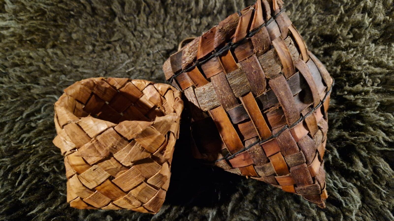 small willow bark baskets