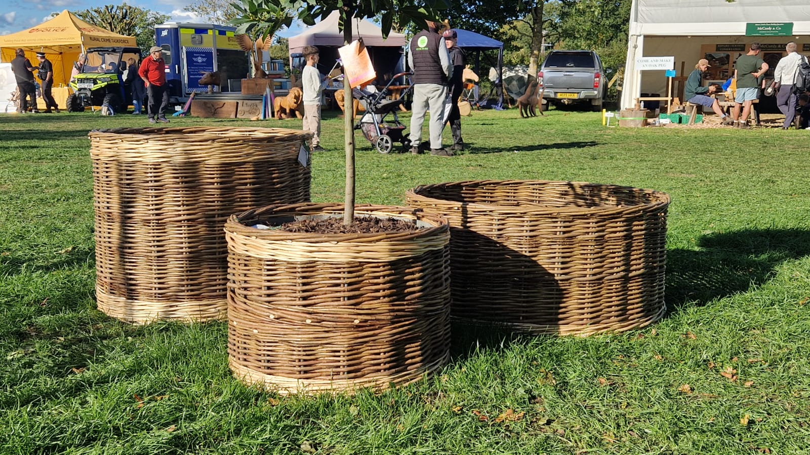 Woven willow pot sleeves