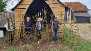 Weaving Willow Plant Supports
