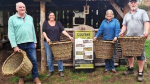 Weave a willow Log Basket